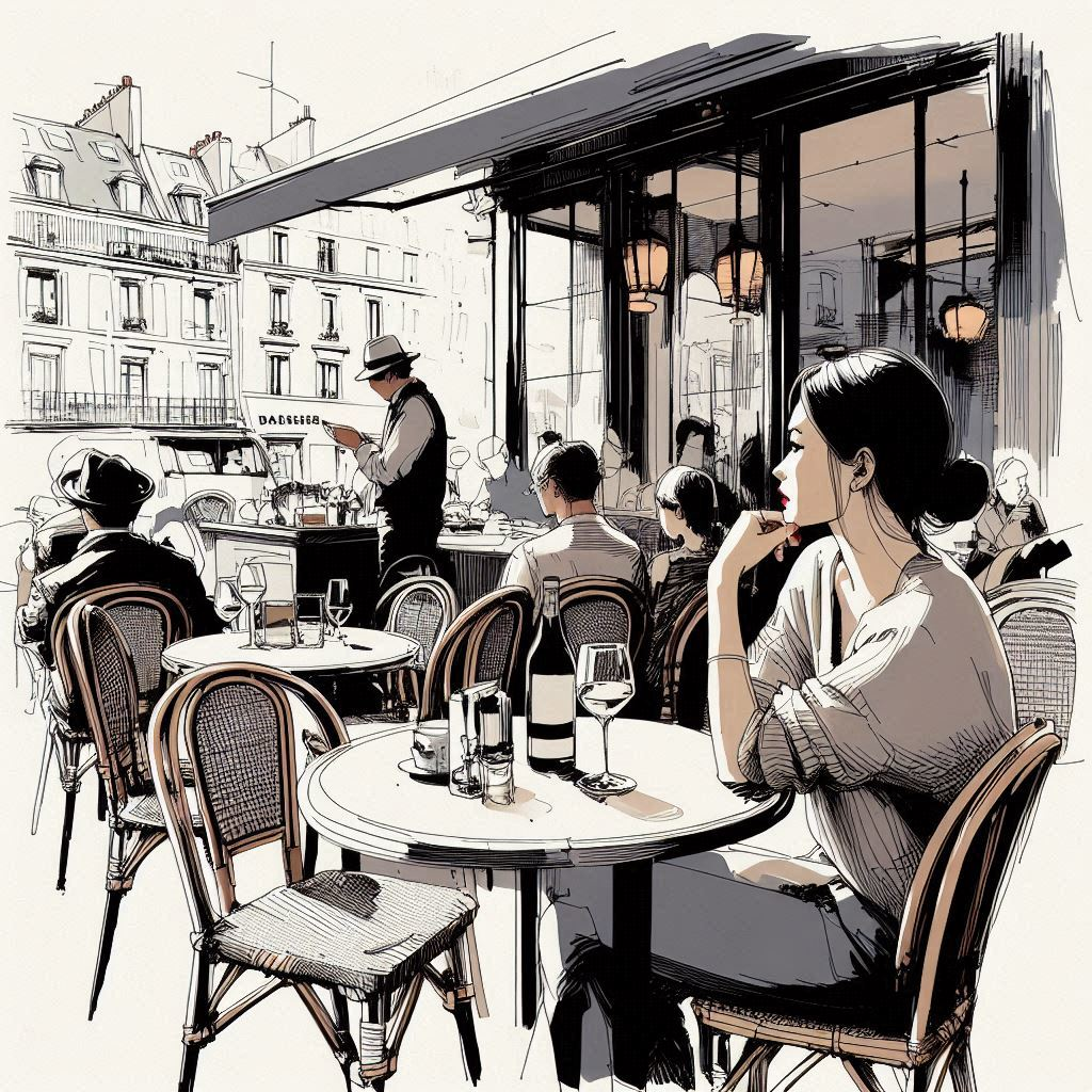 Illustration Café de Flore
